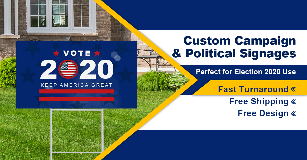 Signleader Display Political Signage Campaign Signs